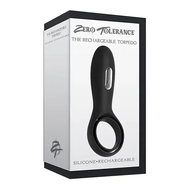 Zero Tolerance Anal Zero Tolerance The Torpedo Rechargeable Vibrating Silicone Cockring Black Zero Tolerance Anal Zero Tolerance The Torpedo Rechargeable Vibrating Silicone Cockring Black