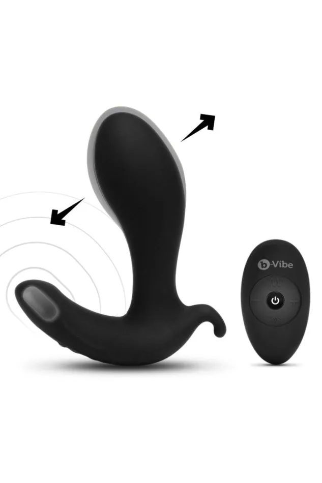 BVibe Male Sex Toys bVibe Expand Vibrating Inflating Prostate Plug with Remote Control Black BVibe Male Sex Toys bVibe Expand Vibrating Inflating Prostate Plug with Remote Control Black