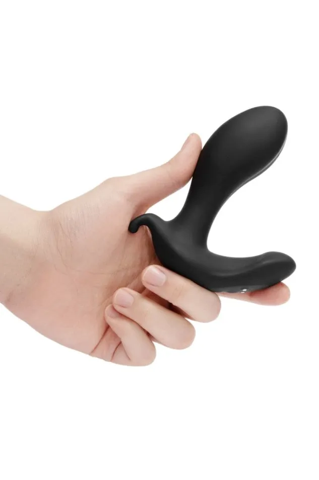 BVibe Male Sex Toys bVibe Expand Vibrating Inflating Prostate Plug with Remote Control Black