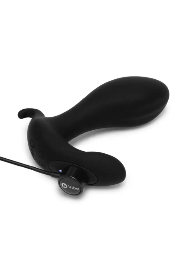 BVibe Male Sex Toys bVibe Expand Vibrating Inflating Prostate Plug with Remote Control Black
