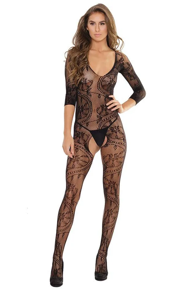 Bodystockings Playsuits Coquette 2559 Bodystocking OS Black Coquette