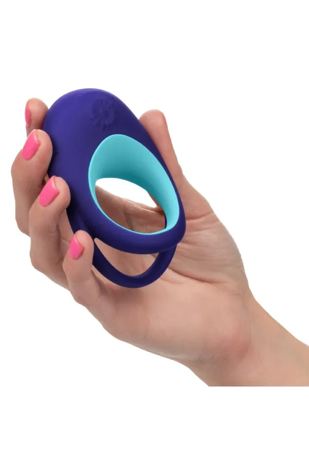 Cal Exotics Male Sex Toys Cal Exotics Link Up Alpha Cock Ring Set Blue
