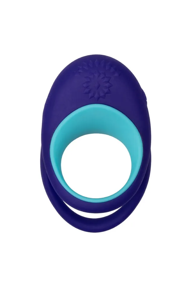 Cal Exotics Male Sex Toys Cal Exotics Link Up Alpha Cock Ring Set Blue