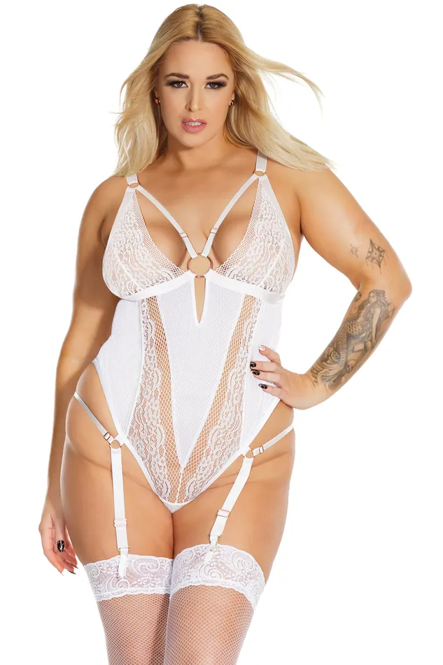 Coquette Anal Coquette Black Label Collection 23503 Teddy White OSXL