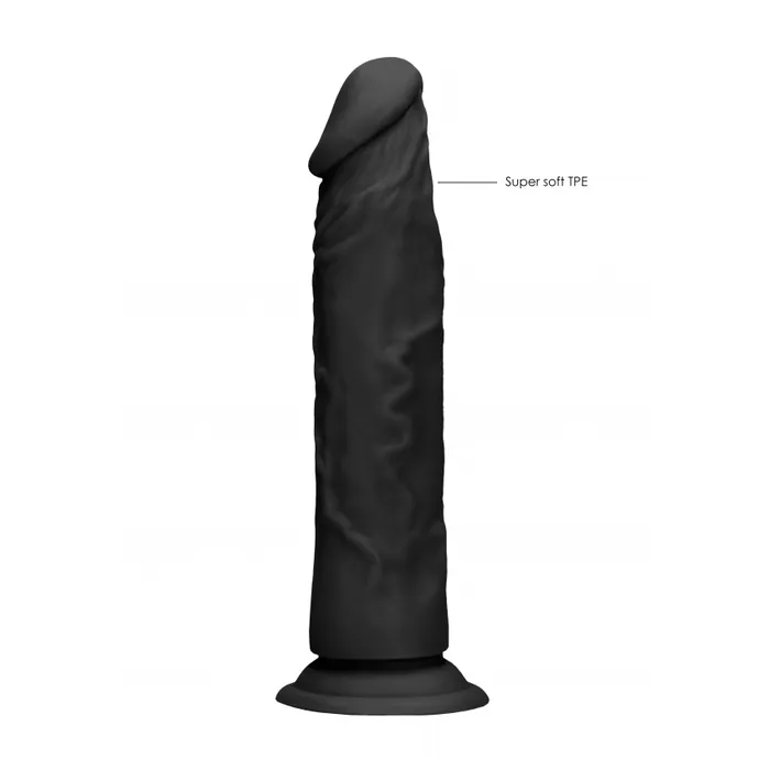 Dildos Shots Real Rock Skin Dong 10 Inch Black Shots Toys