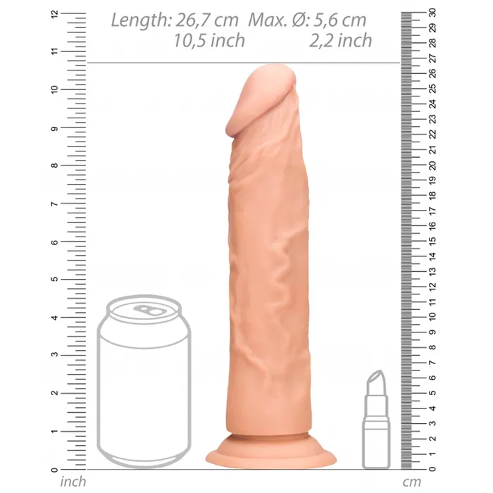 Dildos Shots Toys Shots Real Rock Skin Dong 10 Inch Light