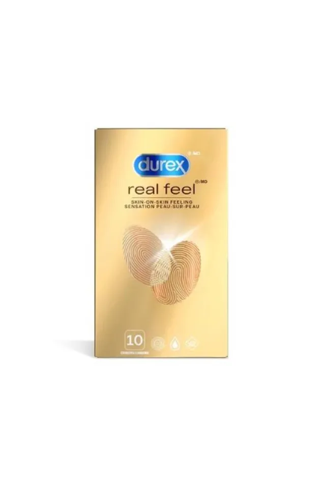Durex Real Feel NonLatex Condoms 10 Pack Durex Vibrators