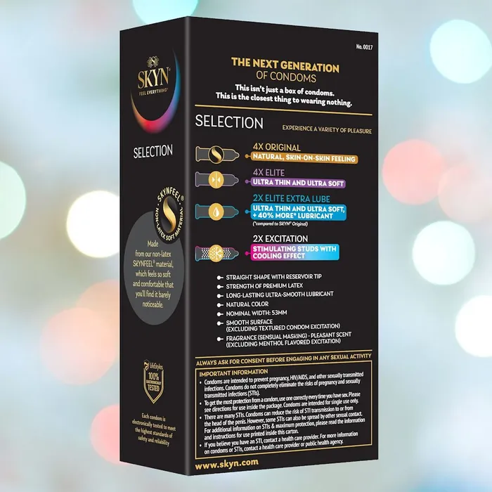 Enhancers LifeStyles SKYN Selection Condom Variety Pack LatexFree LifeStyles