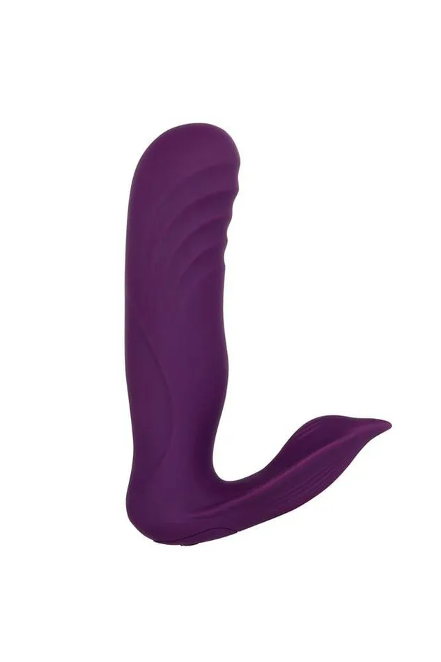 Evolved Vibrators Gender X Velvet Hammer Thrusting Dual Vibrator Purple