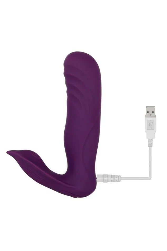 Evolved Vibrators Gender X Velvet Hammer Thrusting Dual Vibrator Purple