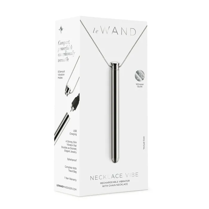 Le Wand Vibrators Le Wand Vibrating Necklace Silver