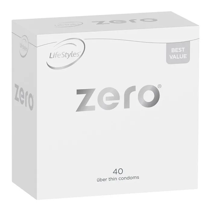 LifeStyles Zero ber Thin Condoms 40 Pack Lifestyles Condoms Male Sex Toys