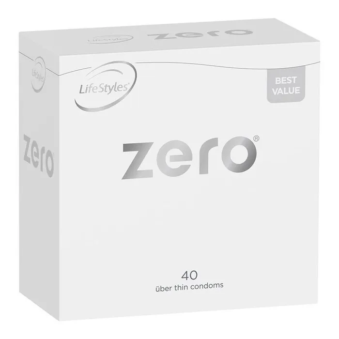 LifeStyles Zero ber Thin Condoms 40 Pack Lifestyles Condoms Male Sex Toys