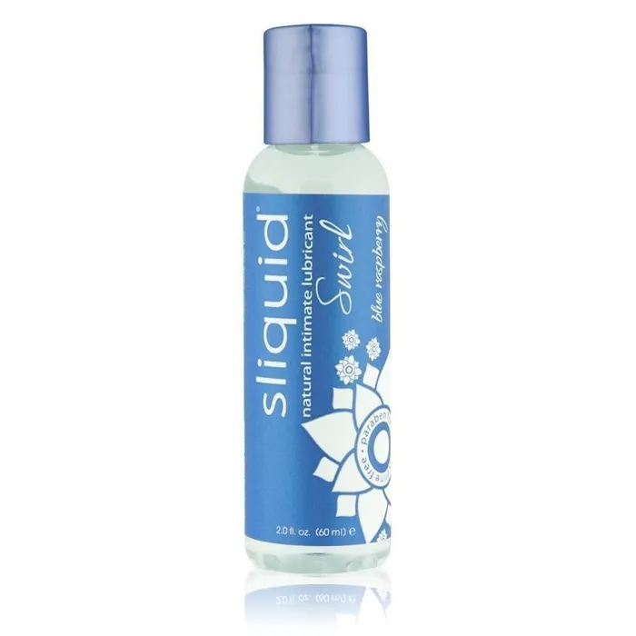 Lubricants Sliquid Sliquid Swirl Blue Raspberry Flavored Lubricant