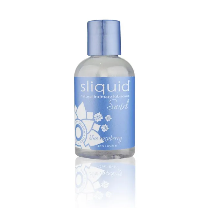Lubricants Sliquid Sliquid Swirl Blue Raspberry Flavored Lubricant