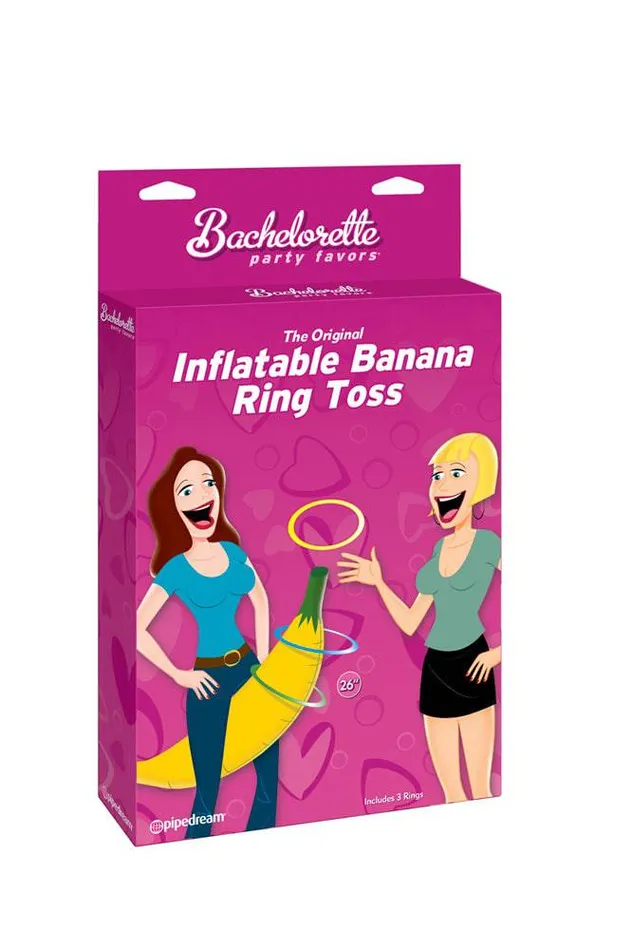 Male Sex Toys Pipedream Pipedream Bachelorette Party Favors The Original Inflatable Banana Ring Toss Game
