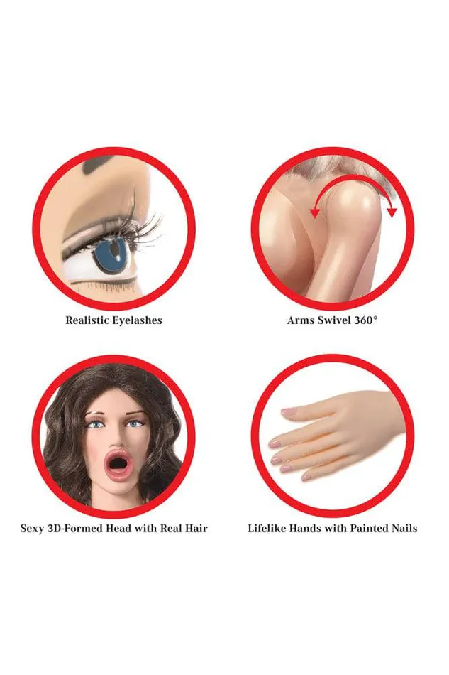 Male Sex Toys Pipedream Pipedream Extreme BJ Betty Oral Sex Blow Up Doll