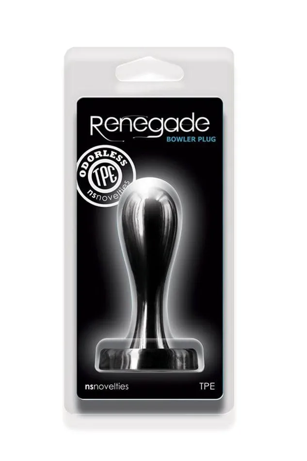 NS Novelties Anal Ns Novelties Renegade Bowler Anal Plug Medium Black