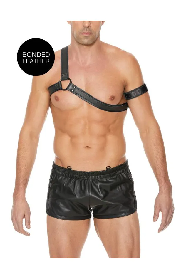 Ouch by Shots Toys Bonded Leather Gladiator Harness Black Shots Toys Vibrators Ouch by Shots Toys Bonded Leather Gladiator Harness Black Shots Toys Vibrators