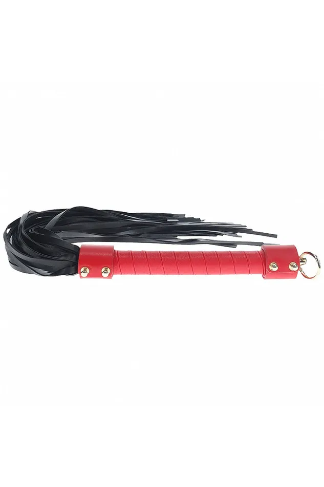 Ouch International Milan Collection Flogger Black Shots Toys Anal
