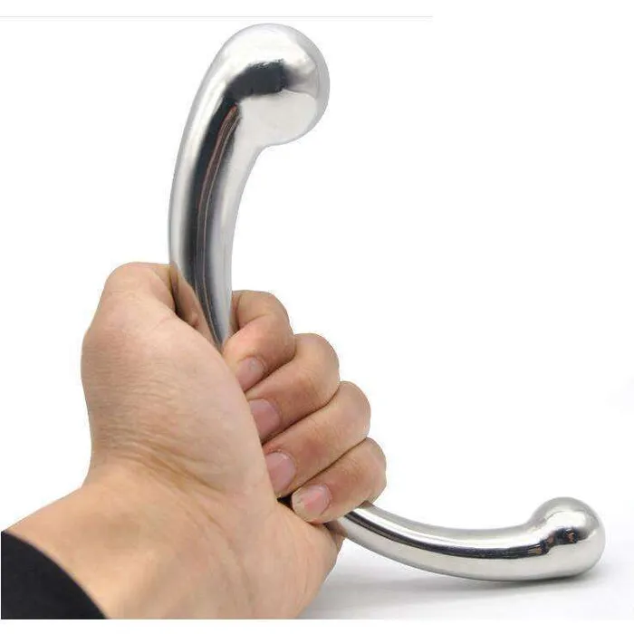Oxyshop Dildos Steel Curved Double end Dildo