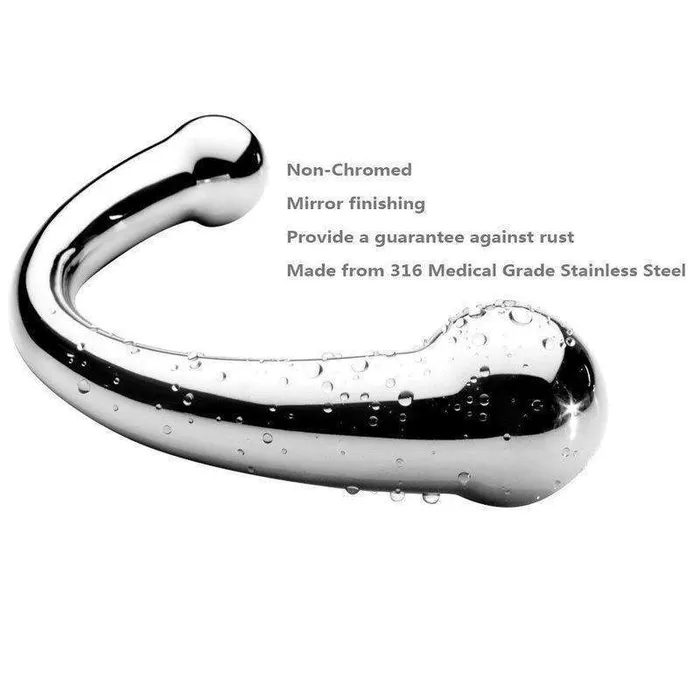 Oxyshop Dildos Steel Curved Double end Dildo