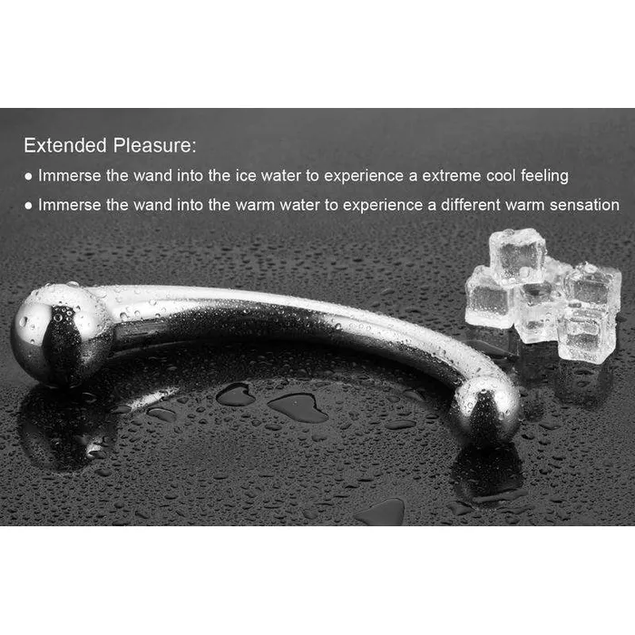 Oxyshop Dildos Steel Curved Double end Dildo