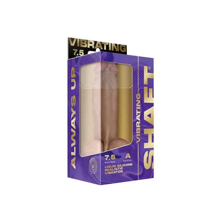 SHAFT Dildos Shaft Vibrating Model A Liquid Silicone Dildo With Balls 75 Inch Pine