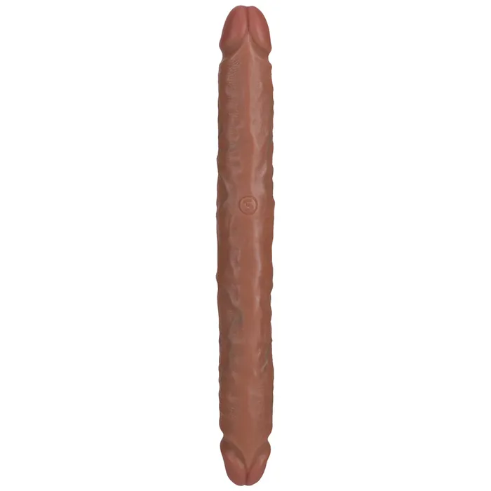 Shots Toys Dildos Shots Real Rock Straight Slim 12 Inch Double Dildo Tan