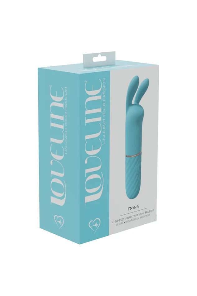 Shots Toys Loveline Dona Mini Rabbit Vibrator Turquoise Shots Toys Vibrators