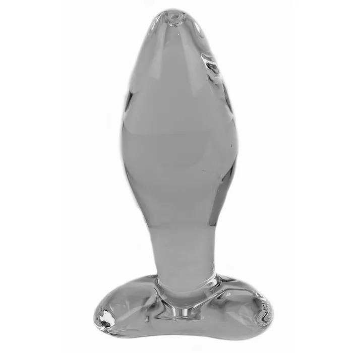 SPARTACUS Anal Spartacus Blown Glass Tapered Butt Plug Medium Clear