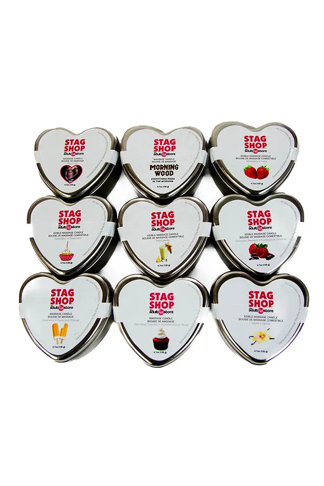 Stag Shop Couples Stag Shop Heart Massage Candle 47oz Assorted Scents