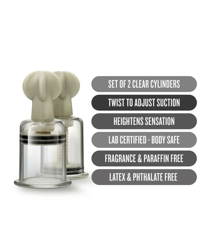 Temptasia Nipple Suckers Double Set Blush Female Sex Toys