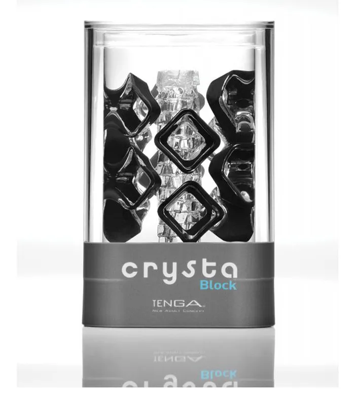 Tenga Male Sex Toys Crysta Block Masturbation Sleeve