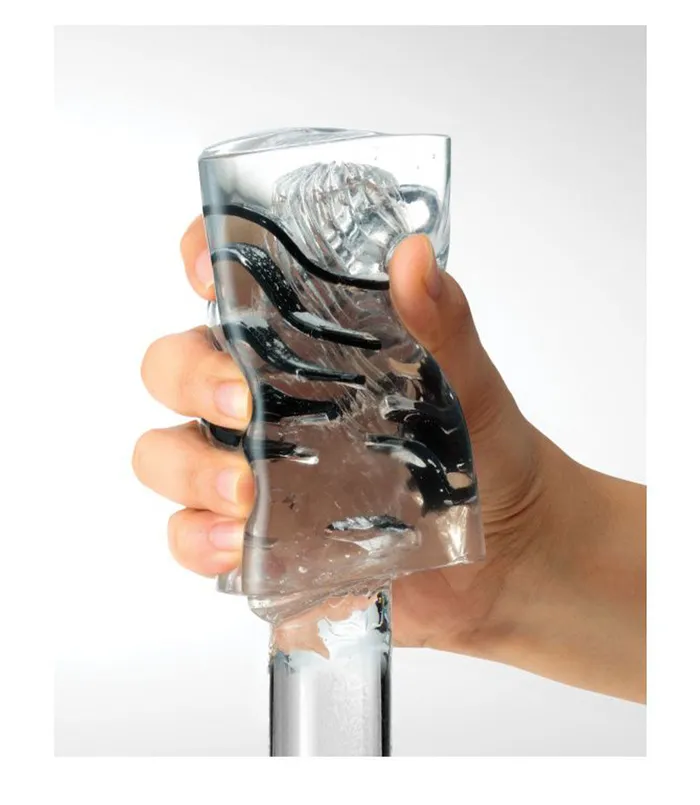 Tenga Male Sex Toys Crysta Block Masturbation Sleeve
