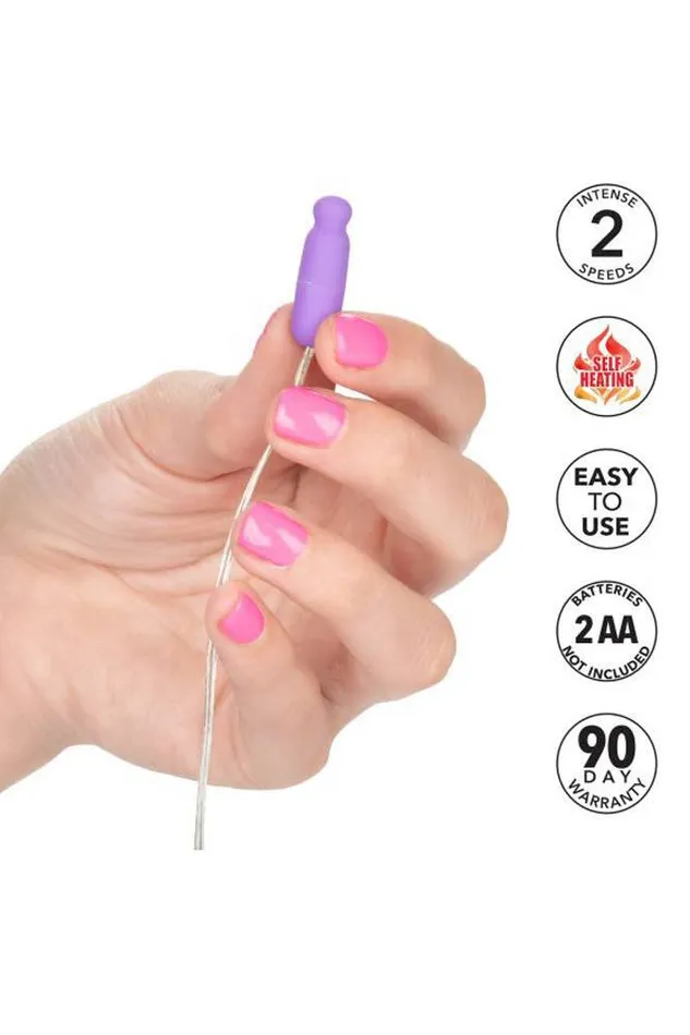 Vibrators Cal Exotics Cal Exotics Whisper MicroHeated Bullet Vibrator Purple