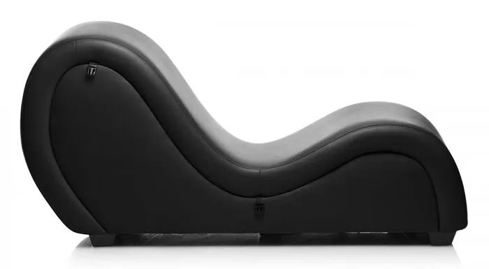 Anal Black Chaise Lounge with Pillows XR Brands Master Series