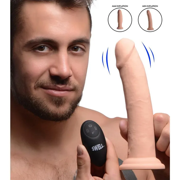 Boyzshop Anal 7X Inflatable and Vibrating Remote Control Silicone Dildo 8 Inch Boyzshop Anal 7X Inflatable and Vibrating Remote Control Silicone Dildo 8 Inch
