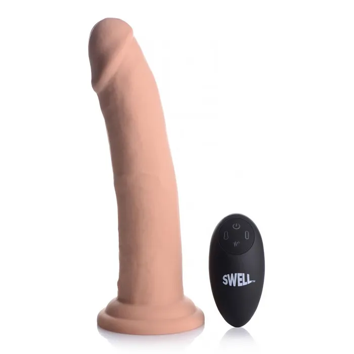 Boyzshop Anal 7X Inflatable and Vibrating Remote Control Silicone Dildo 8 Inch