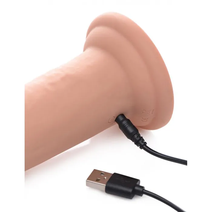 Boyzshop Anal 7X Inflatable and Vibrating Remote Control Silicone Dildo 8 Inch