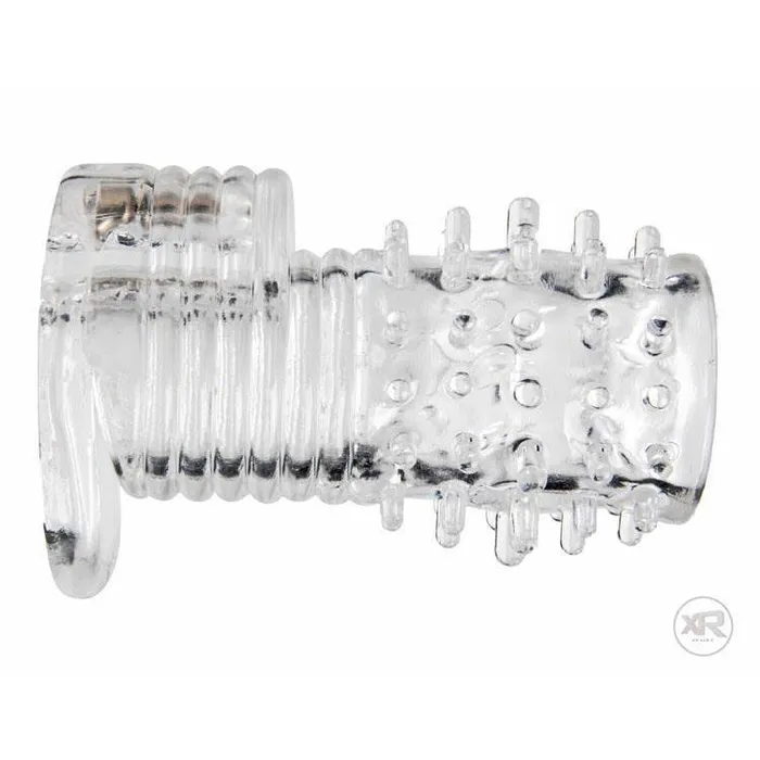 Clear Sensations Vibrating Textured Erection Sleeve Size Matters Male Sex Toys