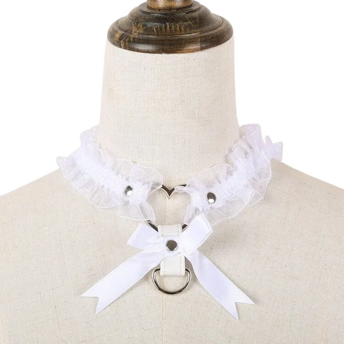 Couples Lovegasm Sexy Fantasy Lace Collar NonO Ring Choker
