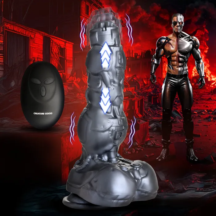 Cyborg Cock Thrusting Vibrating Silicone Dildo Creature Cocks Female Sex Toys Cyborg Cock Thrusting Vibrating Silicone Dildo Creature Cocks Female Sex Toys
