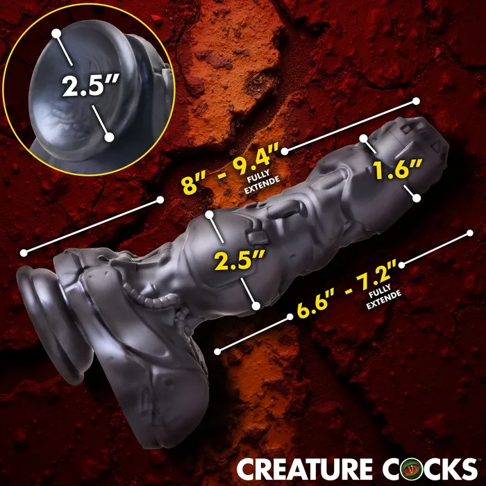 Cyborg Cock Thrusting Vibrating Silicone Dildo Creature Cocks Female Sex Toys