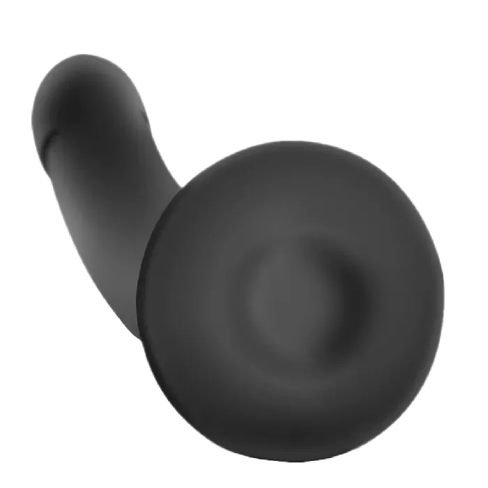 Female Sex Toys Lovegasm Smooth Beginner 5 Slim Black Mini Dildo With Suction Cup