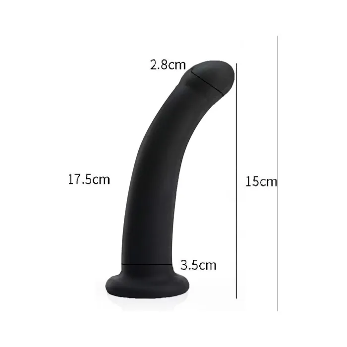 Female Sex Toys Lovegasm Smooth Beginner 5 Slim Black Mini Dildo With Suction Cup