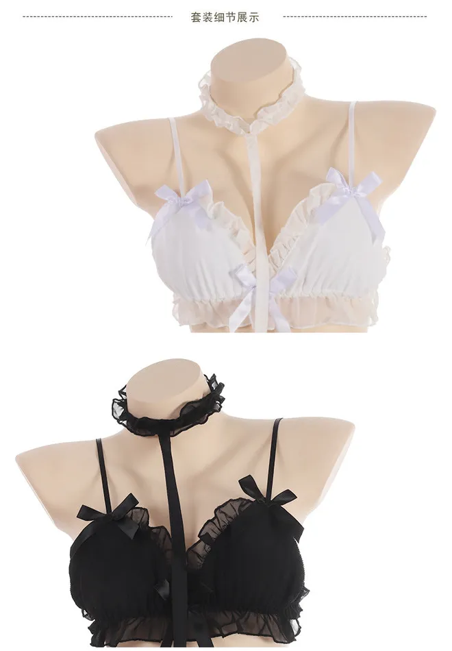 LAZADASEXTOYS Couples Sexy Lolita Girls Chiffon Lace Princess Lingerie Set Underwear Flirtatious Anime Cosplay Sleepwear Bra Adult Sex Games45