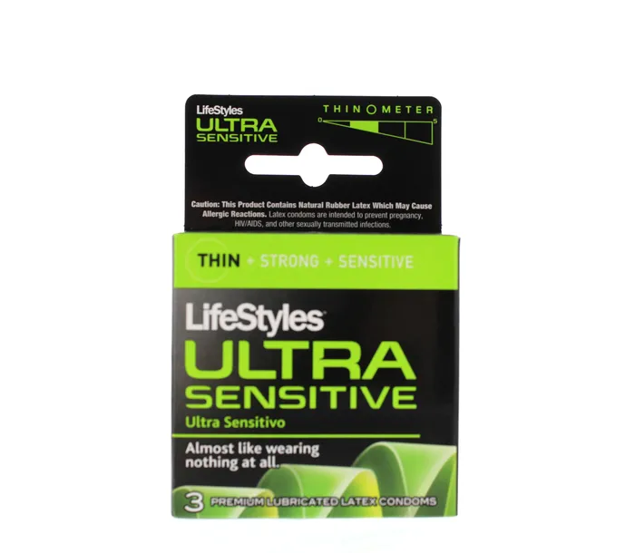 Lifestyle Condoms Lifestyles Ultra Sensitive 3 Pack Male Sex Toys