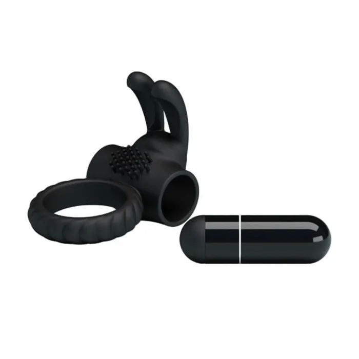 Lovegasm Female Sex Toys Erection Lock Black Cock Bunny Ring