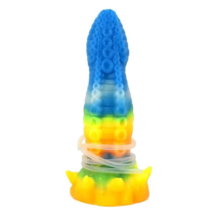 Lovegasm Female Sex Toys Luminous Alien 7 Demon Silicone Squirting Dildo Fantasy Vibrator Grande Huge Horse Cums Xenomorph